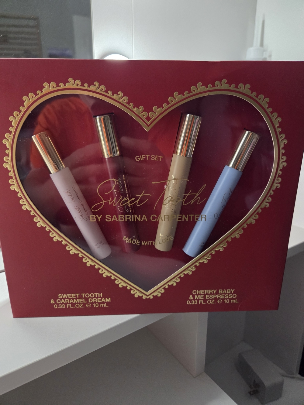 Sweet Tooth Lipstick Gift Set by Sabrina Carpenter - Pink, Beige, Blue